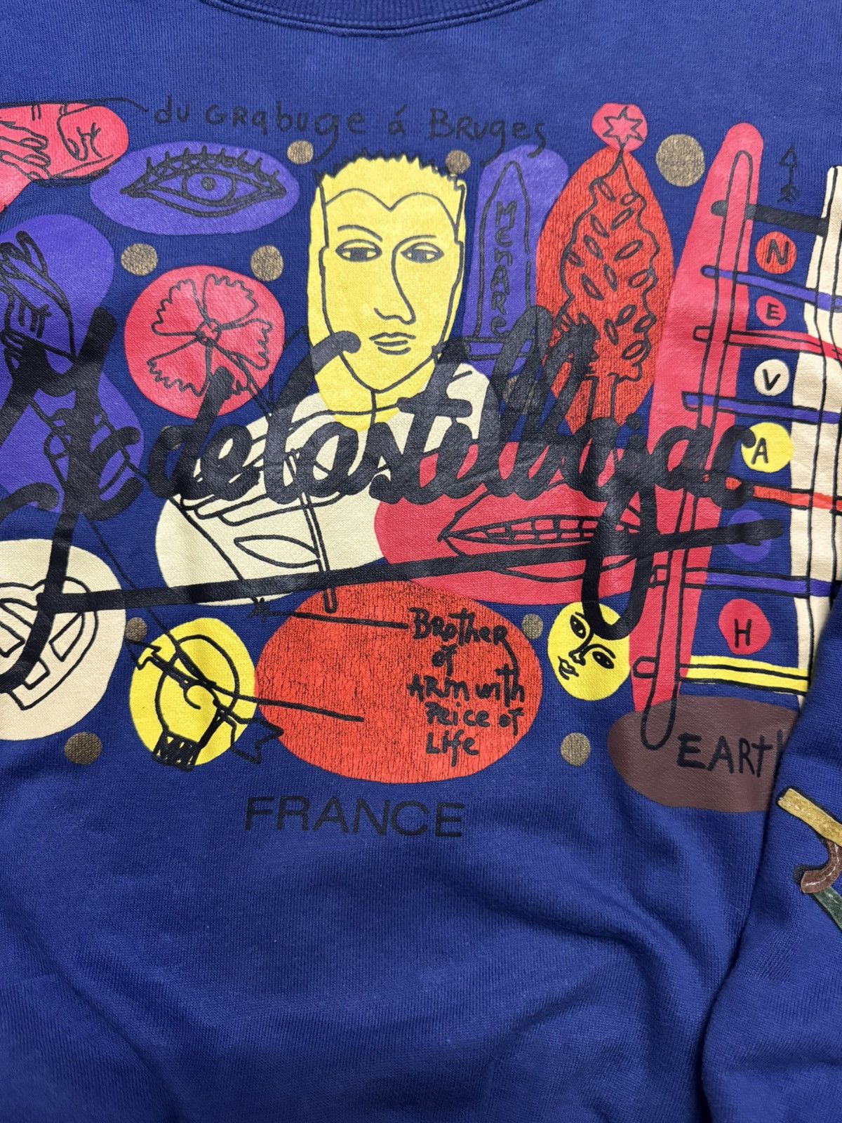Jean Charles De Castelbajac 💥RARE💥90's JEAN-CHARLES DE CASTELBAJAC SWEATSHIRT ART PRINT Size US M / EU 48-50 / 2 - 6 Thumbnail