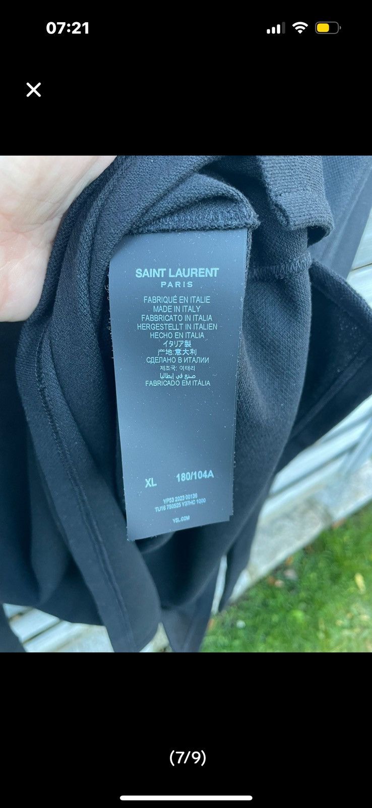 Saint Laurent Paris Saint laurent polo longsleve ( Size US XL / EU 56 / 4 - 7 Thumbnail