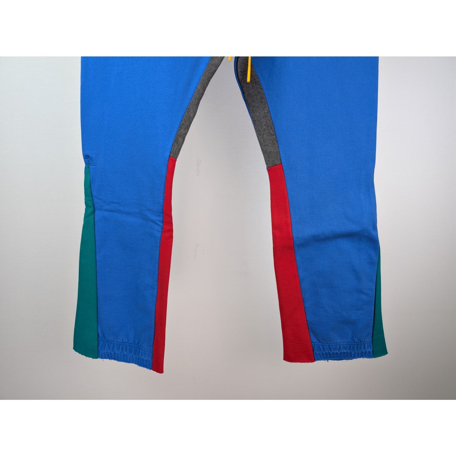 Gallery Dept. o1rshd1 Flared Denim-Panelled Logo-Print Sweatpants in Blue Size US 34 / EU 50 - 4 Thumbnail