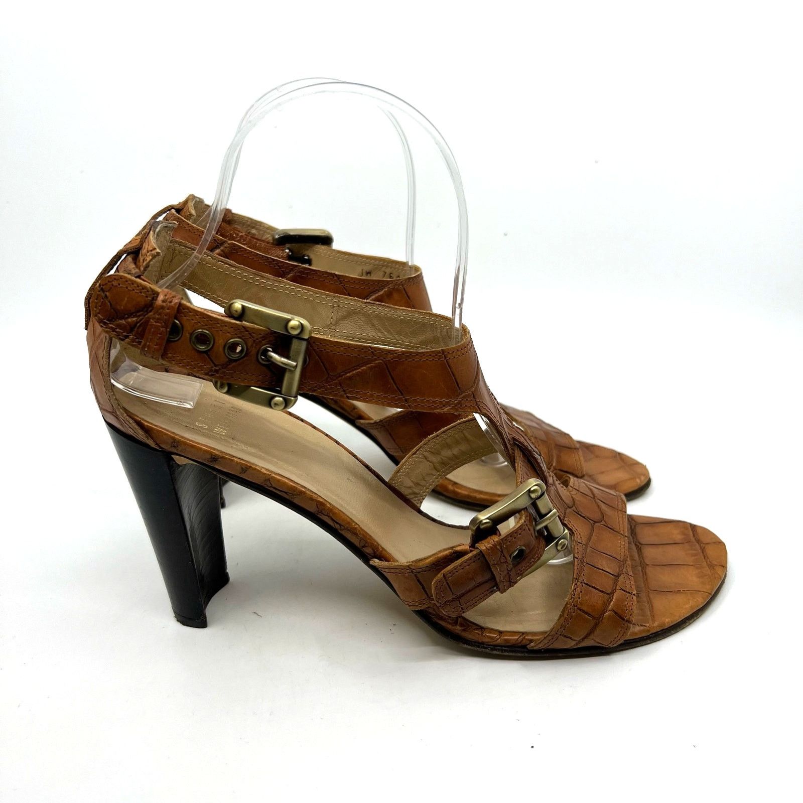 Stuart Weitzman Stuart Weitzman Brown Alligator Leather Sandals Women's 8 US Size US 9 / IT 39 - 3 Thumbnail