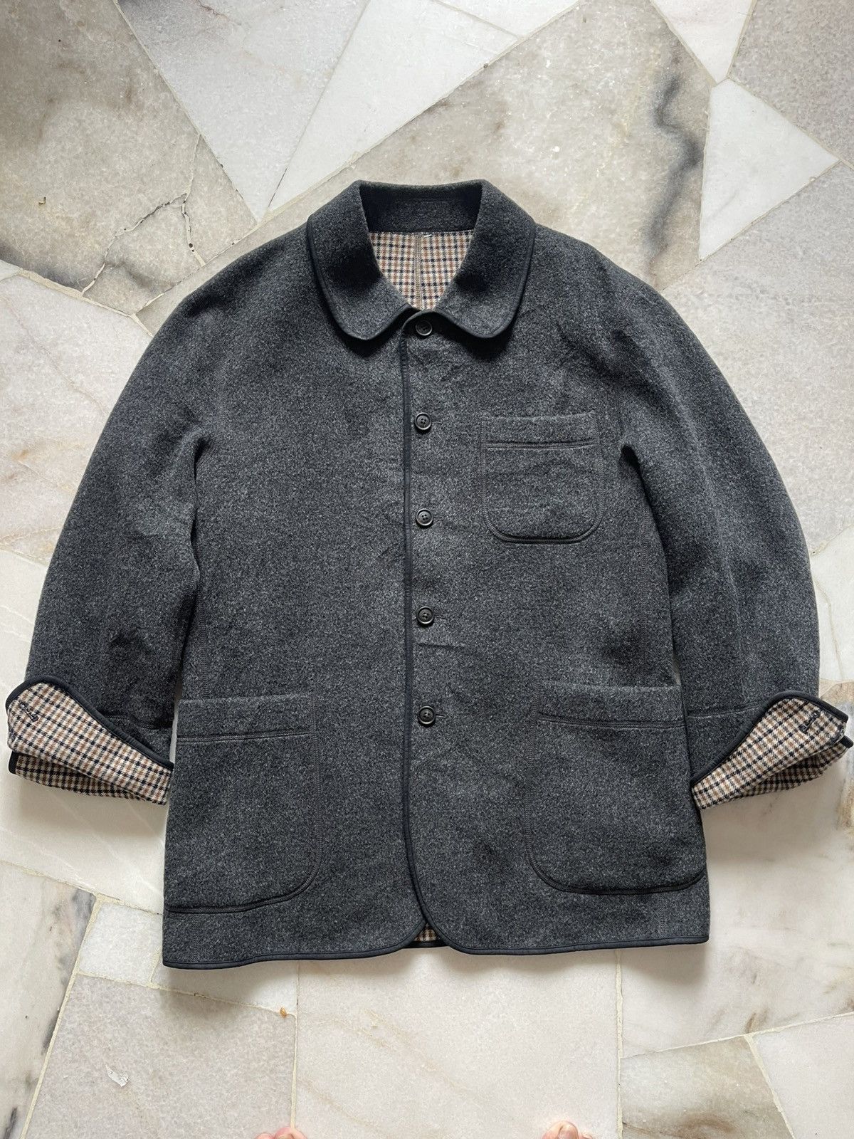 Aquascutum Aquascutum London Wool Chore Jacket #98 Size US L / EU 52-54 / 3 - 2 Thumbnail