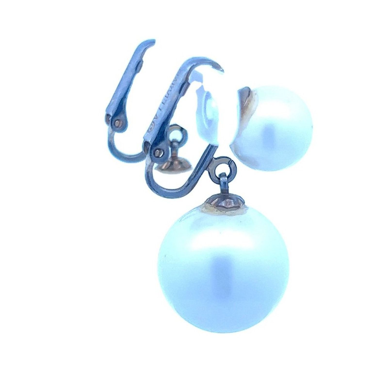 & Other Stories Vintage - Signed - Marvella - Faux Pearl Clip Earrings Size ONE SIZE - 4 Thumbnail