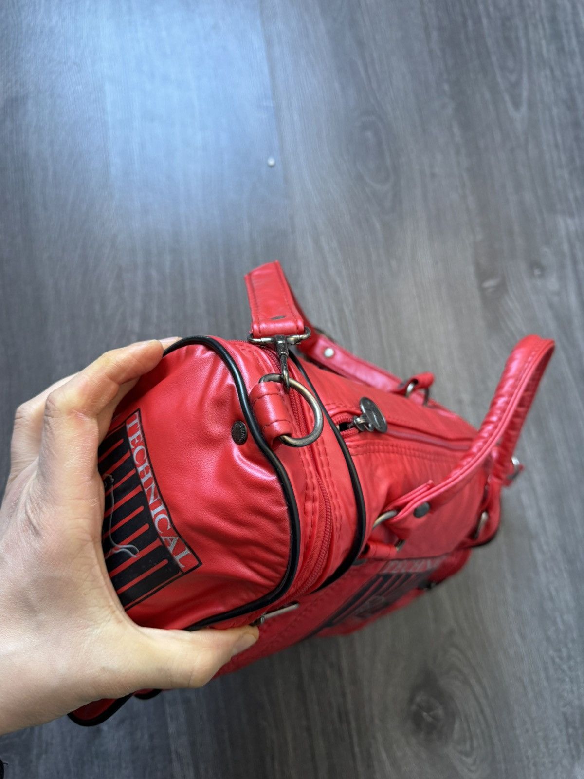 Puma × Vintage 90s Vintage Puma Sport Bag Red Size ONE SIZE - 6 Thumbnail