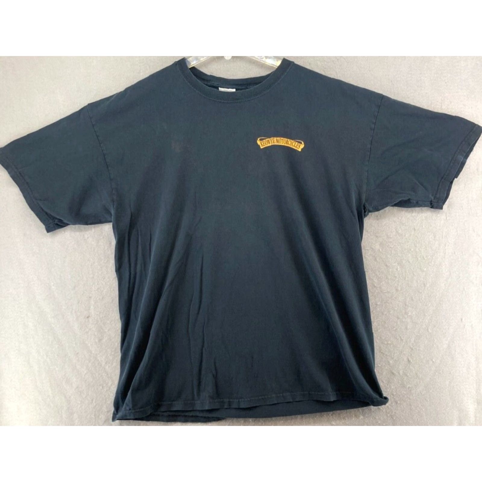 Gildan Motorcycles Keowee TShirt Mens XL Seneca, SC Angel Wings Motorcycle Size US XL / EU 56 / 4 - 2 Thumbnail