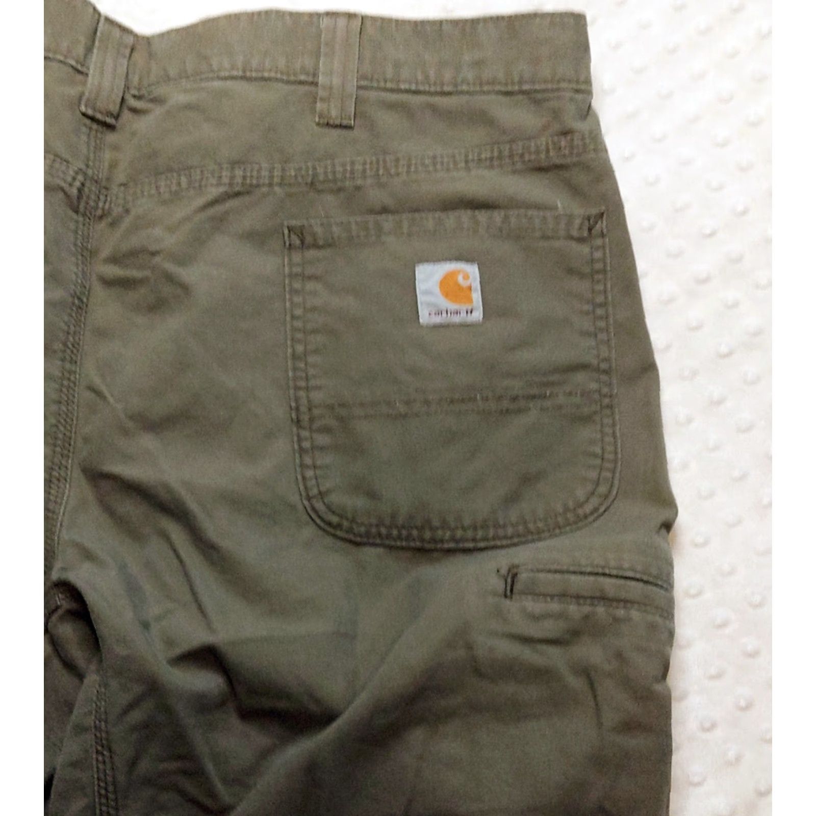 Carhartt Carhartt Shorts Mens 42 Relaxed Fit Canvas Work Utility Cargo Green Gray SVG? Size US 42 / EU 58 - 4 Thumbnail