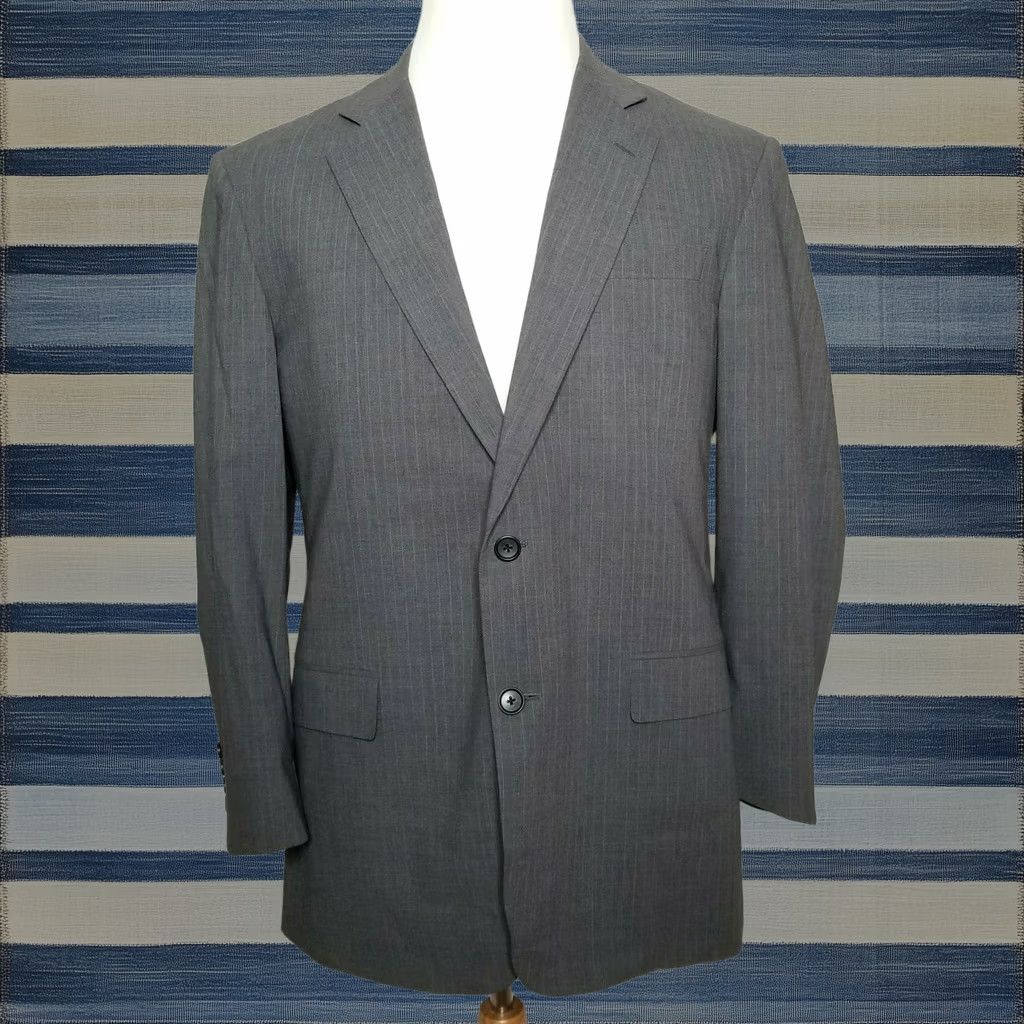 Brooks Brothers Blazer Jacket Madison 42r 2 Button Brookscool Suit Euc Mens in Gray, Men's