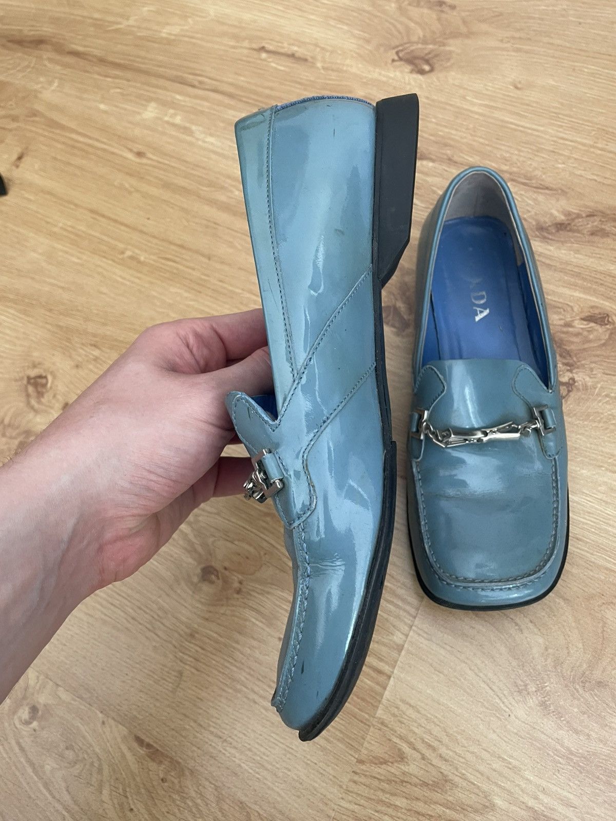 Prada Prada shiny leather loafer SS99 Size US 7.5 / IT 37.5 - 2 Thumbnail