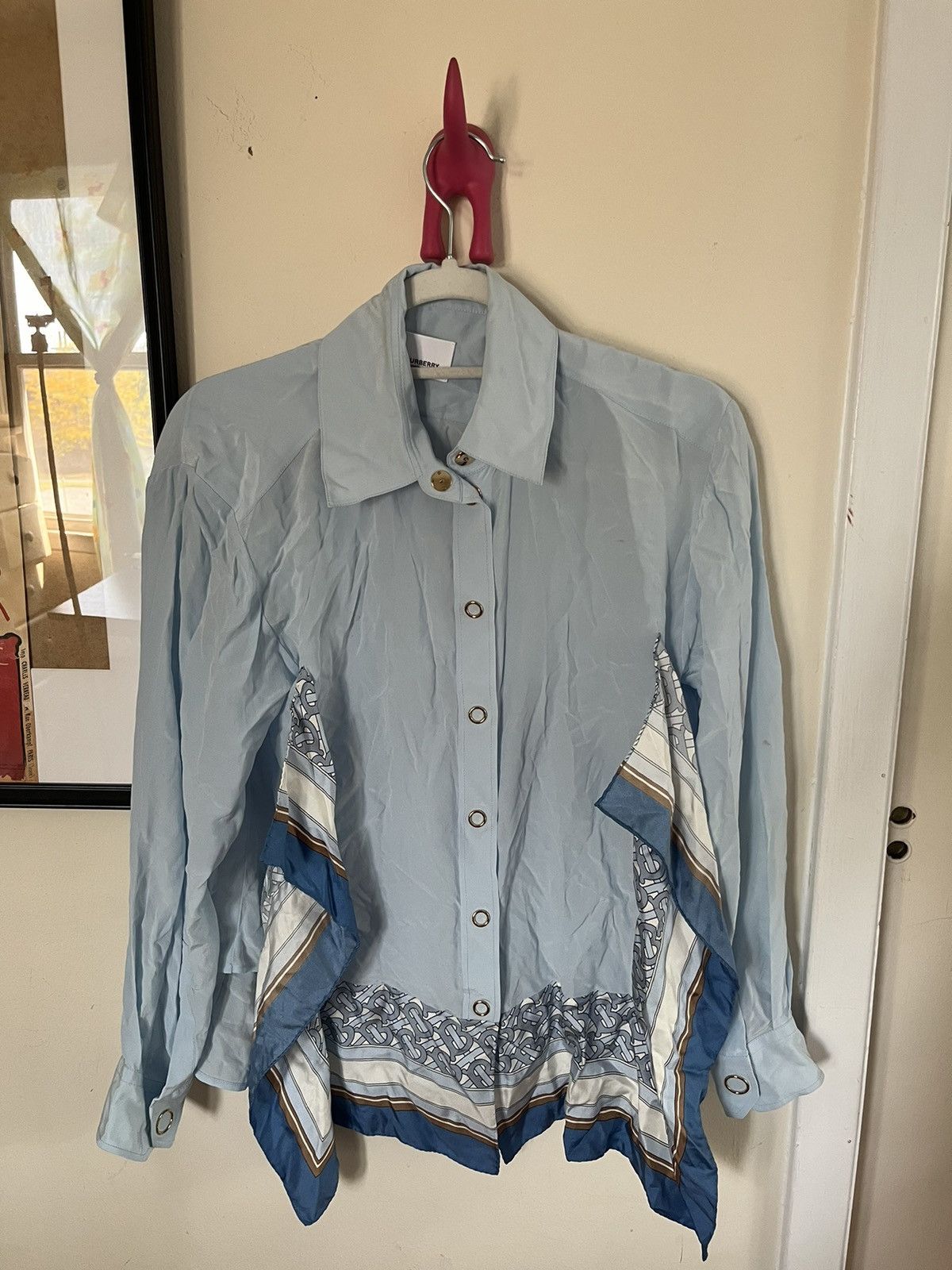 Burberry Burberry Blouse (Burberry by Daniel Lee SS 2019) Size XS / US 0-2 / IT 36-38 - 2 Thumbnail