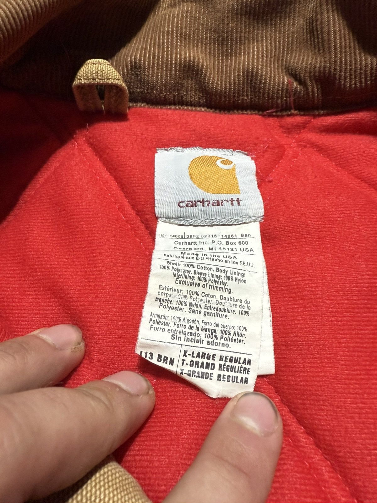 Carhartt 1993 Brown Carhartt Santa Fe Jacket J13 Size US XL / EU 56 / 4 - 7 Thumbnail