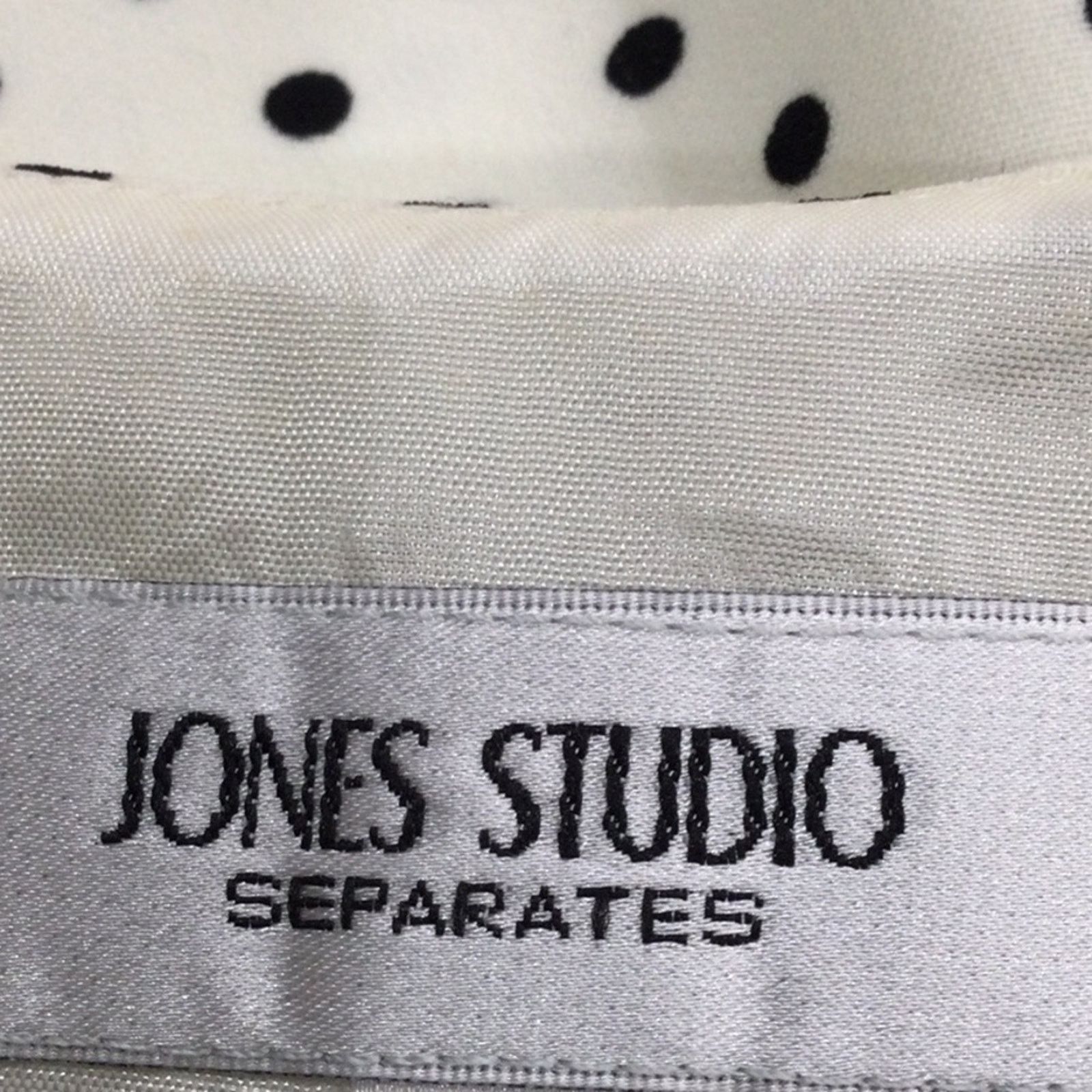 Other Jones Studio Separates White w/Black Polka-dots Top 16W NWT Size XXL / US 16-18 / IT 52-54 - 10 Thumbnail