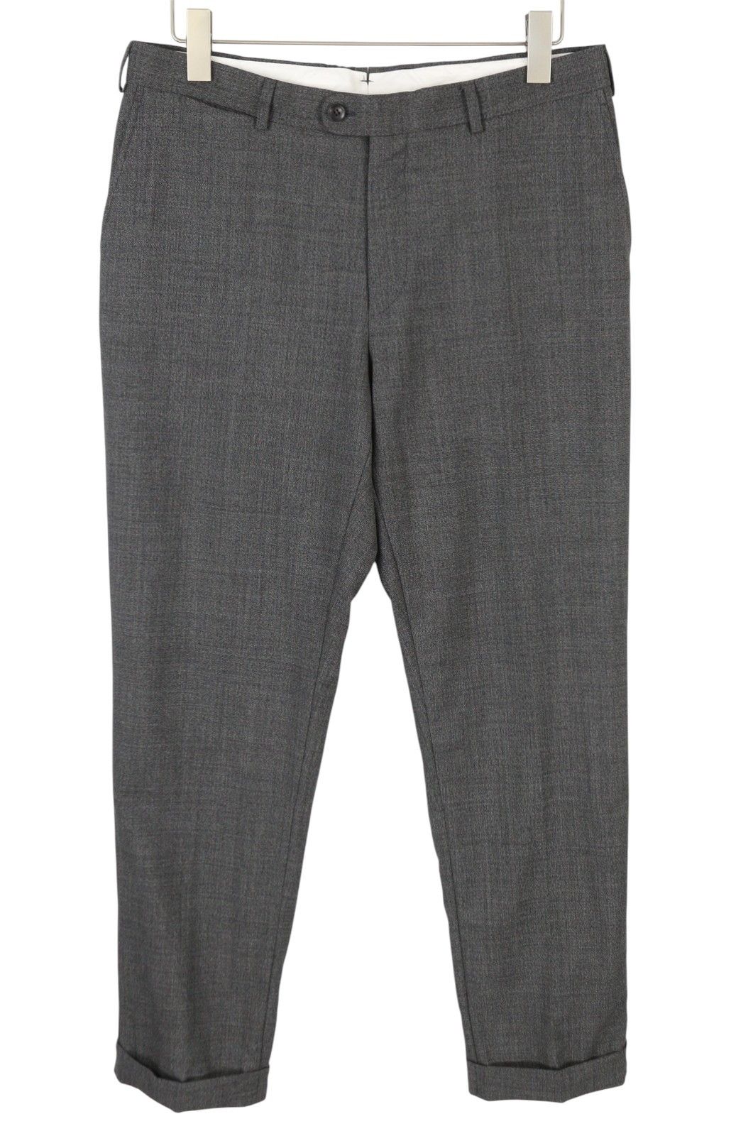 Suitsupply TURN-UP SLIM UK42L Grey Wool Trousers 86858 Size 42L - 1 Thumbnail