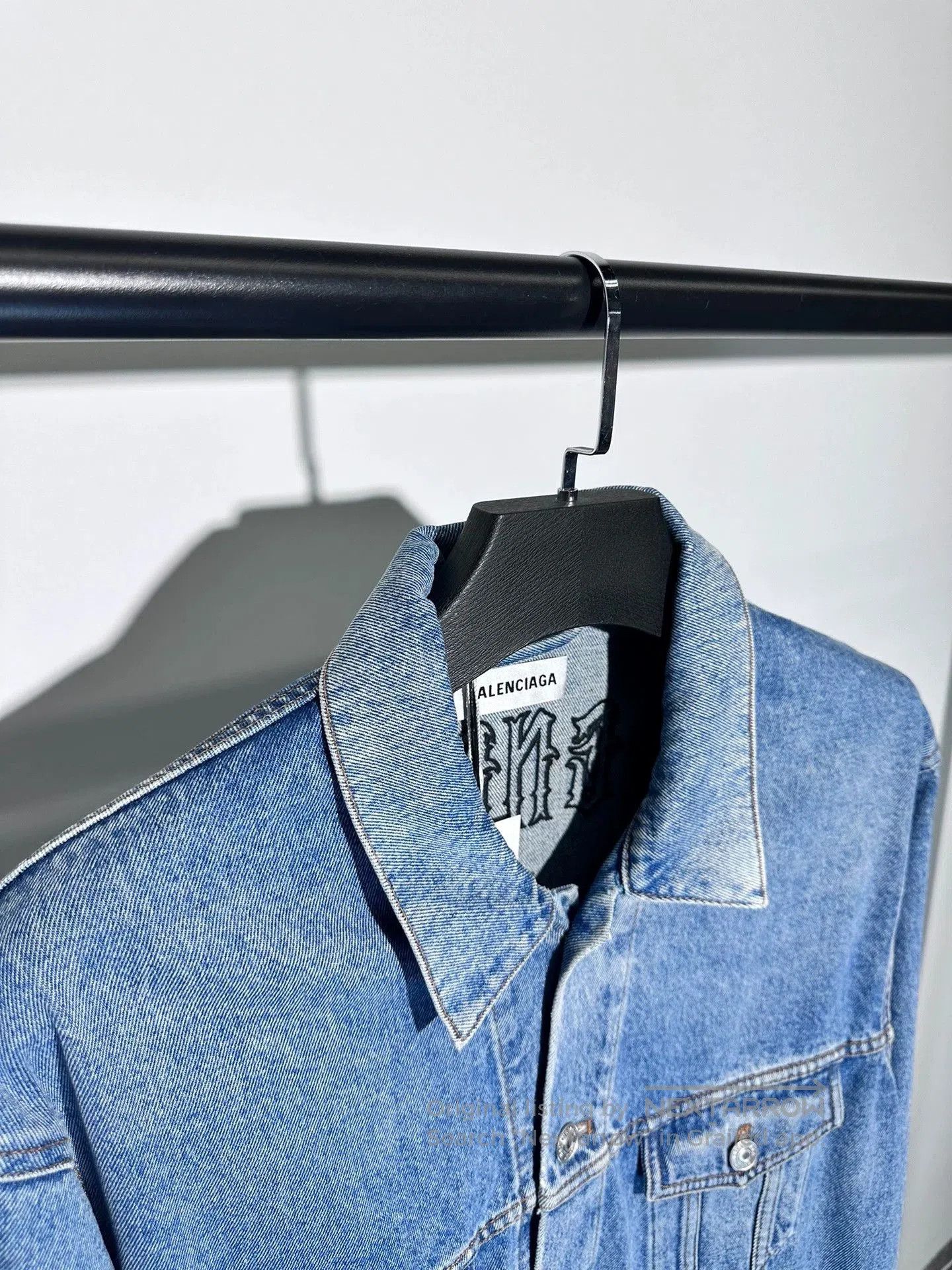 Balenciaga Balenciaga Back Sanskrit Denim Jacket. Size US XS / EU 42 / 0 - 3 Thumbnail
