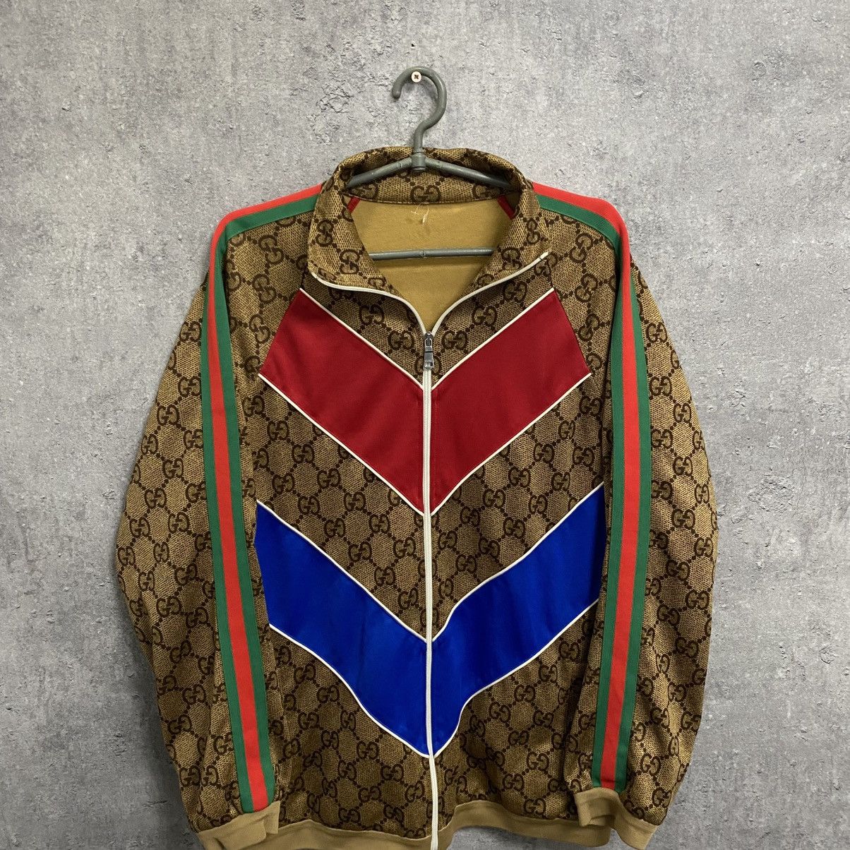 Gucci Vintage Monogram Gucci Full Zip Jacket GG Hoodie Olypmic Size US L / EU 52-54 / 3 - 4 Thumbnail