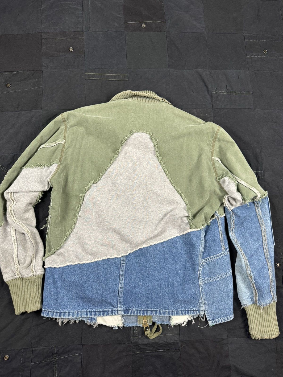 Greg Lauren 50/50 Army Denim High Tech Zip Size US L / EU 52-54 / 3 - 6 Thumbnail