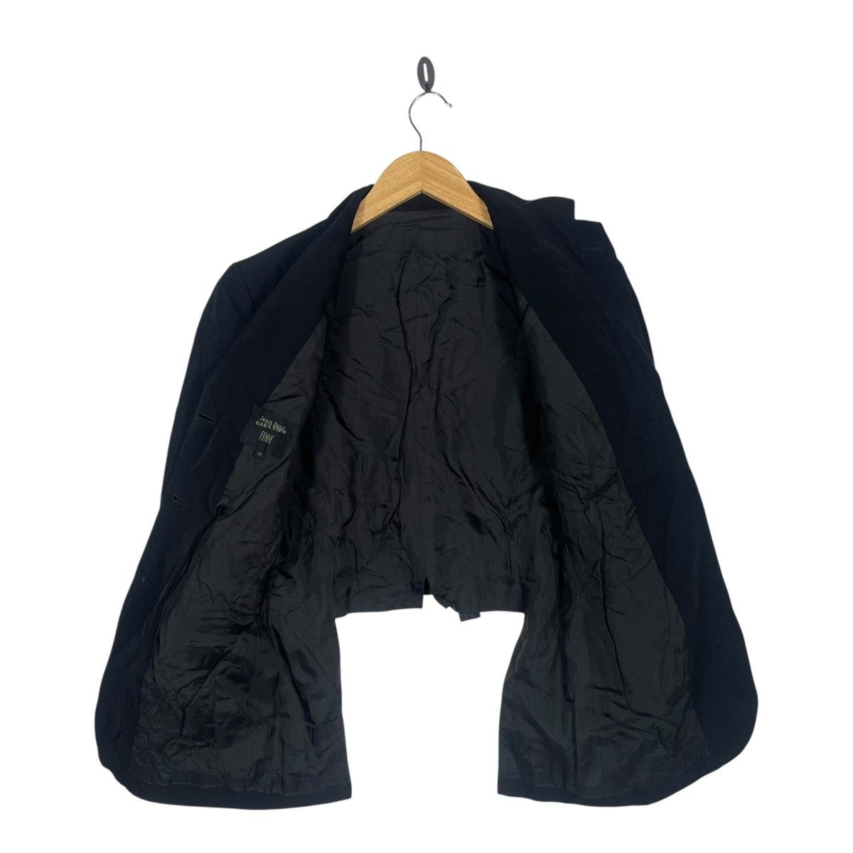 Jean Paul Gaultier Vintage Jean Paul Gaultier Femme Black Cropped Back Panel Size S / US 4 / IT 40 - 1 Thumbnail