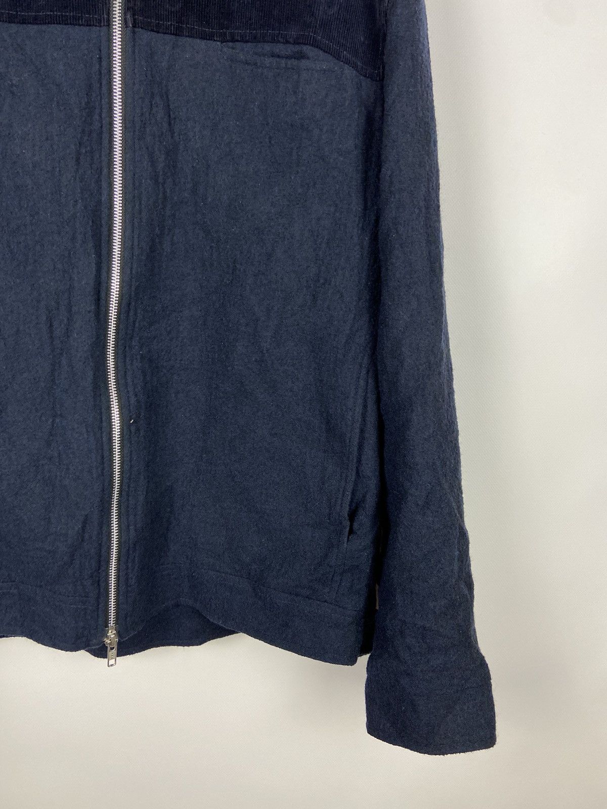 Designer × Oliver Spencer Oliver Spencer Corduroy/Wool Zip Up Jacket Blue Men Size US S / EU 44-46 / 1 - 6 Thumbnail