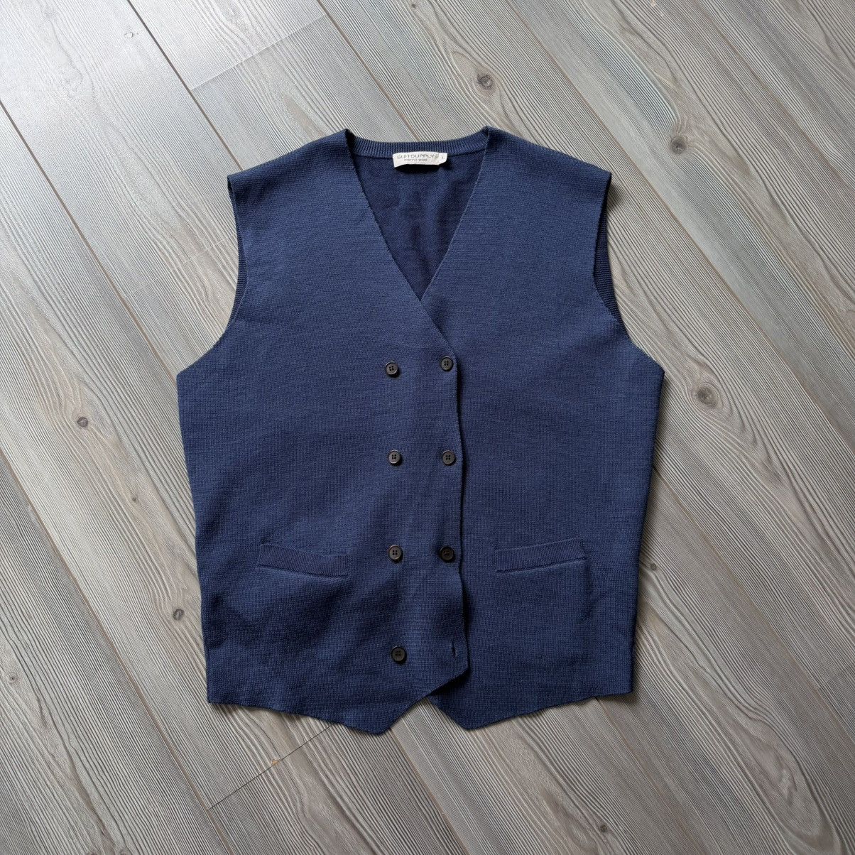 Suitsupply Suitsupply Merino Wool Double Breasted Vest / Waistcoat L Size US L / EU 52-54 / 3 - 10 Thumbnail