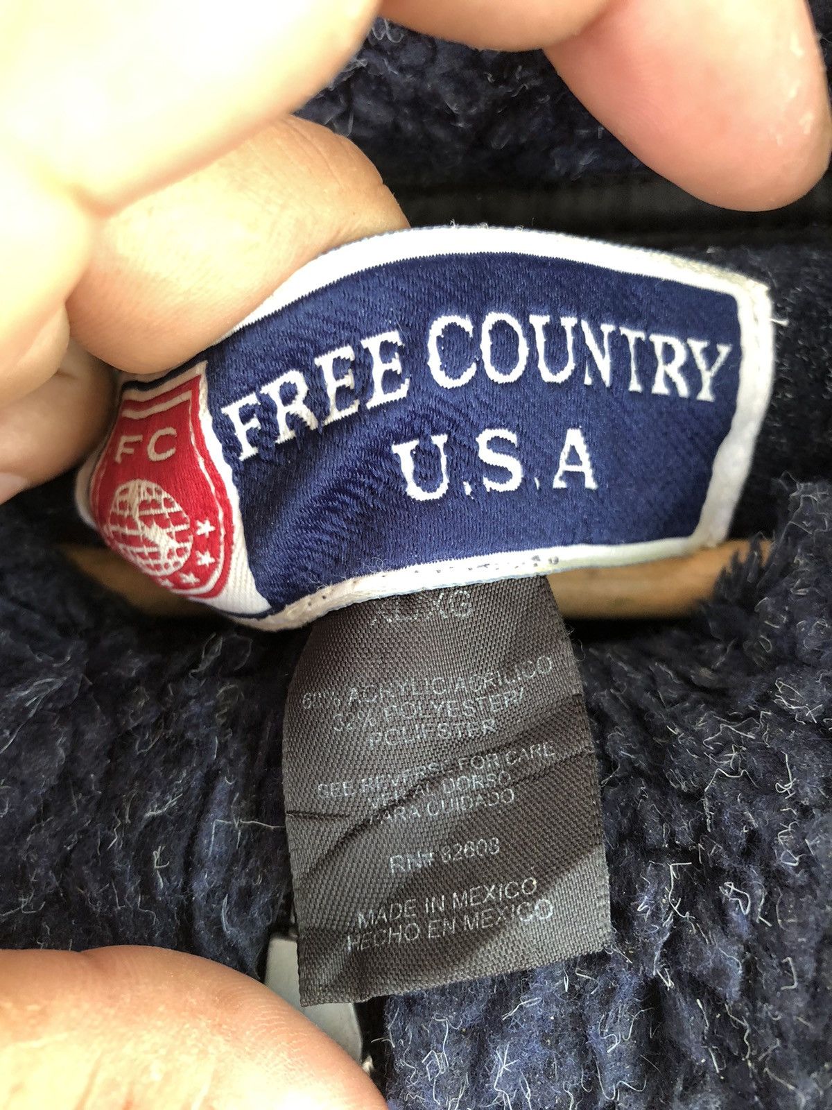 Free Country × Japanese Brand Vintage Y2K Free Country USA knitwear Fleece Size US XL / EU 56 / 4 - 6 Thumbnail