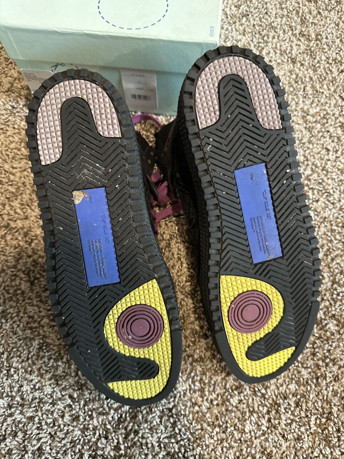 Off-White Off-White Court 3.0 Black/Purple Size US 9 / EU 42 - 5 Thumbnail