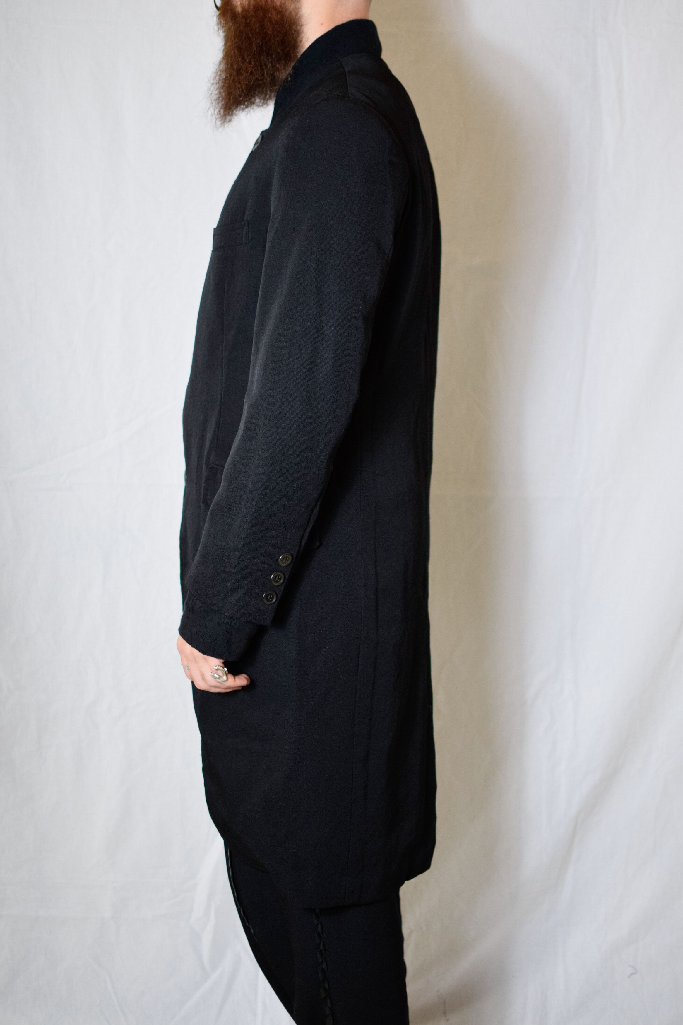 Yohji Yamamoto YYPH AW07 Knit-Collar Coat - HX-J24-102 Size US L / EU 52-54 / 3 - 7 Thumbnail