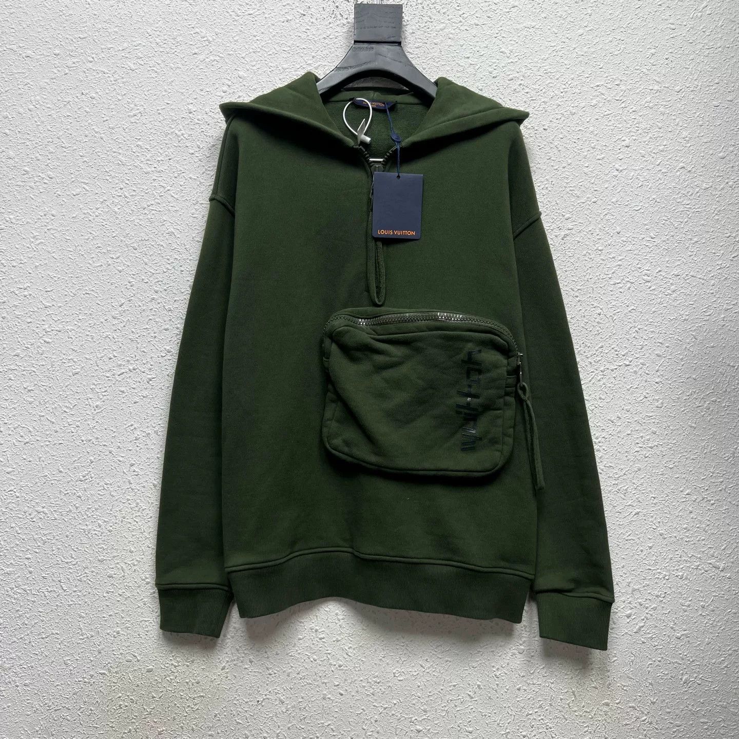 Louis Vuitton Louis Vuitton Green Zip Pocket Hoodie Size L Size US L / EU 52-54 / 3 - 1 Thumbnail