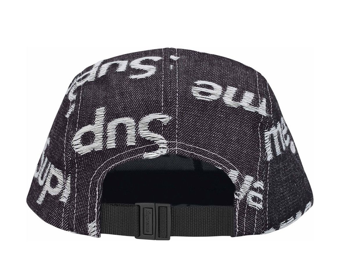 Supreme Supreme Jacquard Logo Denim Camp Cap Size ONE SIZE - 2 Thumbnail