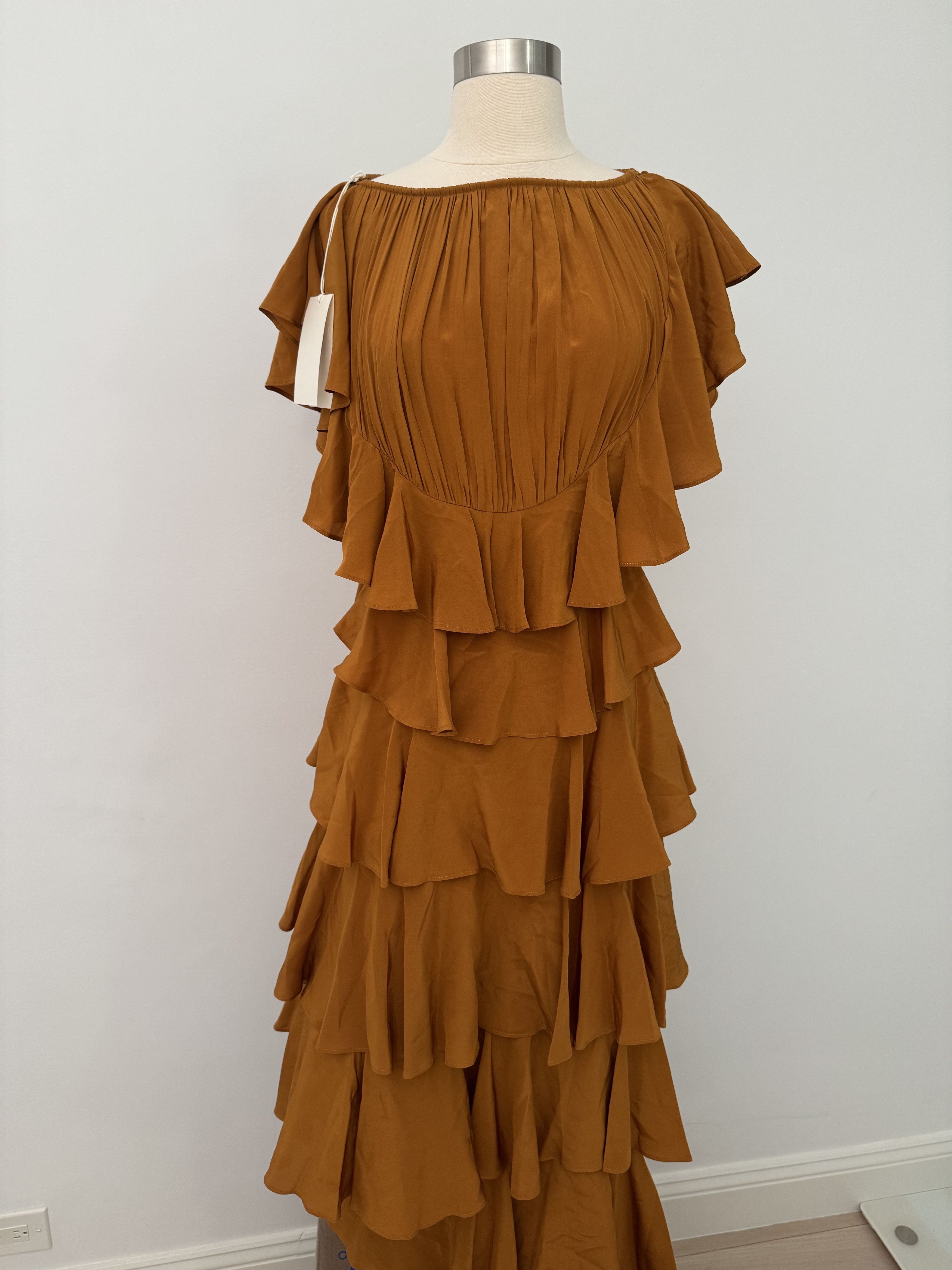 Ulla Johnson Ulla Johnson Freja Gown, Sandstone Size XS / US 0-2 / IT 36-38 - 5 Thumbnail