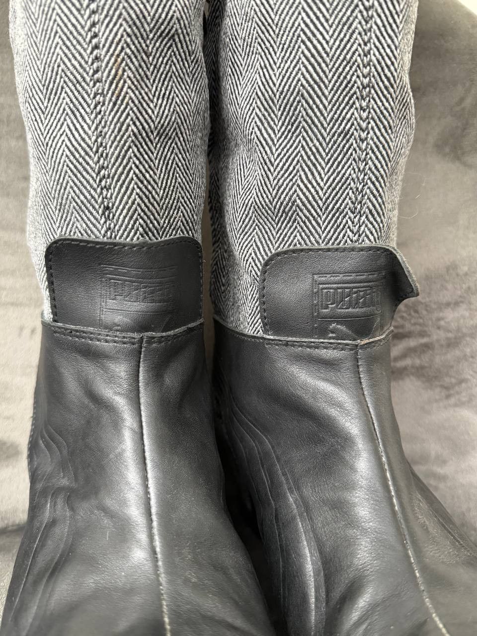 Puma Vintage 2000s y2k Puma Balmoral Tweed Boots Size 38 Size US 8 / IT 38 - 8 Thumbnail