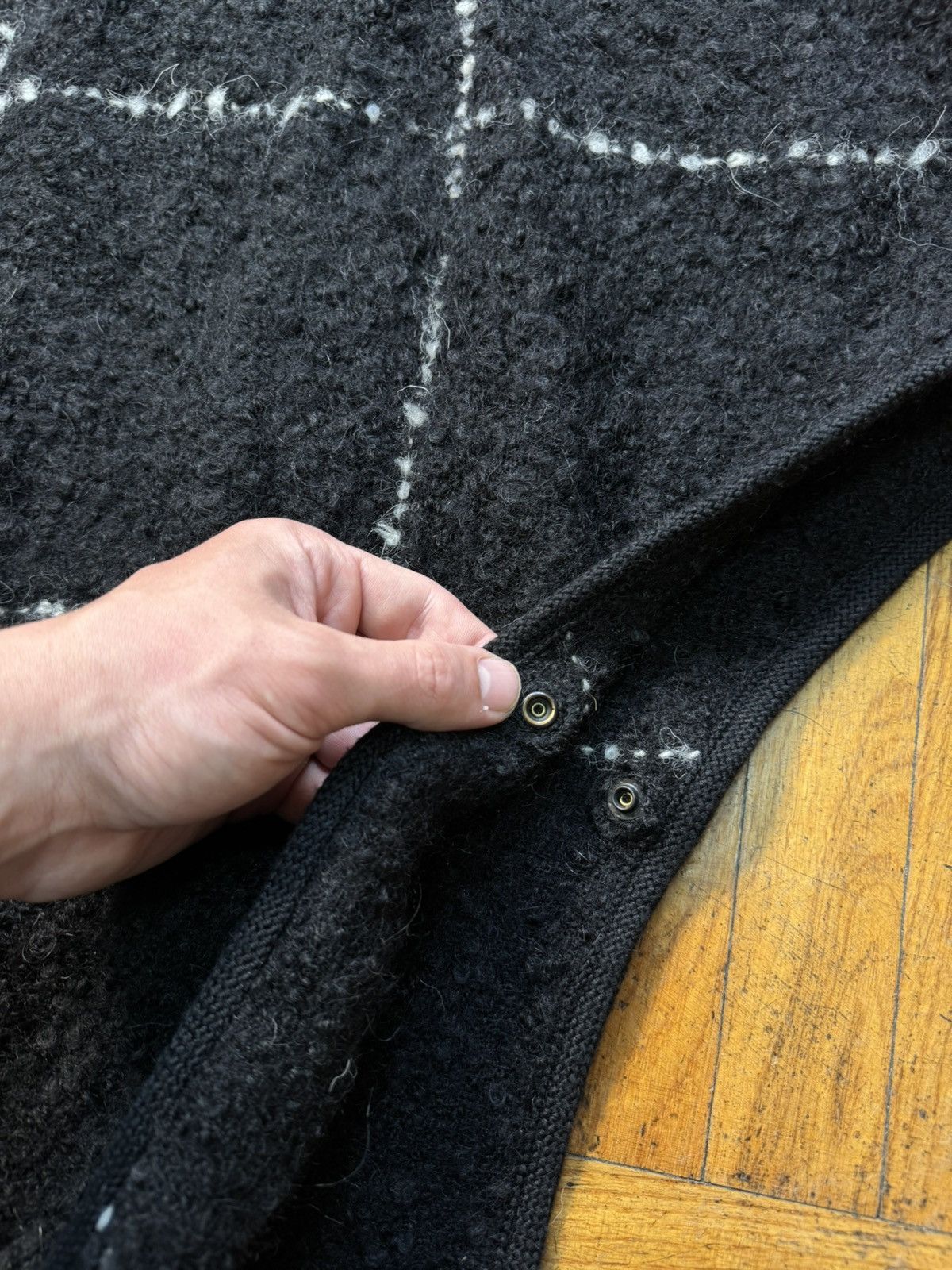 Vintage Akris Punto Switzerland Wool Alpaca Kimano Jacket Oversized Size M / US 6-8 / IT 42-44 - 6 Thumbnail