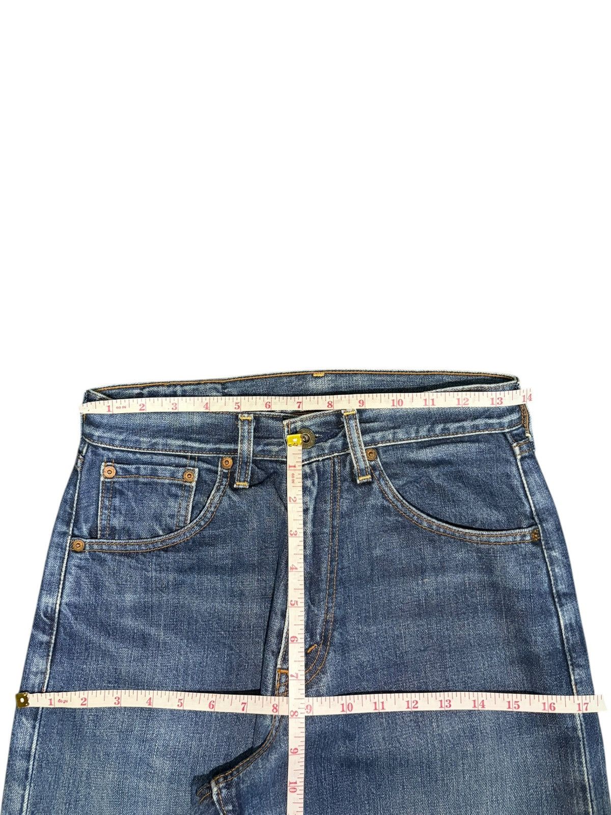 Levi's Vintage 90s Levis 504 Distressed Wideleg Baggy Jeans Size US 27 - 6 Thumbnail