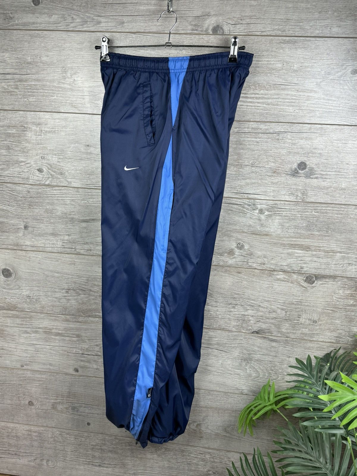 Nike × Vintage Nike Casual Pants On irons rubber bands Y2K Drilll size S Size US 30 / EU 46 - 2 Thumbnail