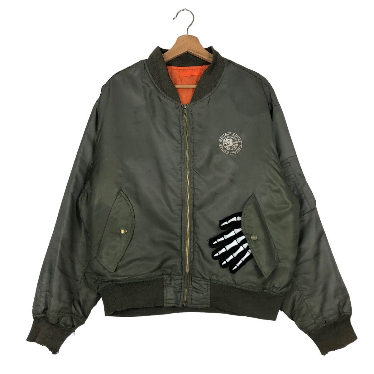 Japanese Brand 🔥90’s Riot Riot Vintage Bomber Jacket Suntory Coffee Size US M / EU 48-50 / 2 - 2 Thumbnail