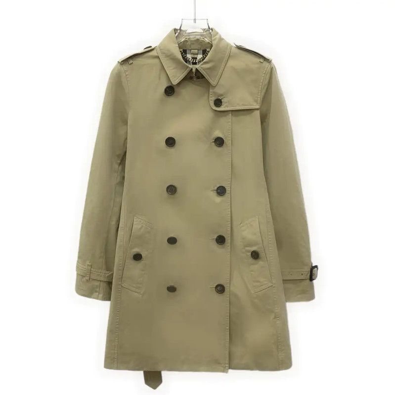 Burberry Burberry Brown Cotton Women's Trench Coat Size S / US 4 / IT 40 - 1 Thumbnail