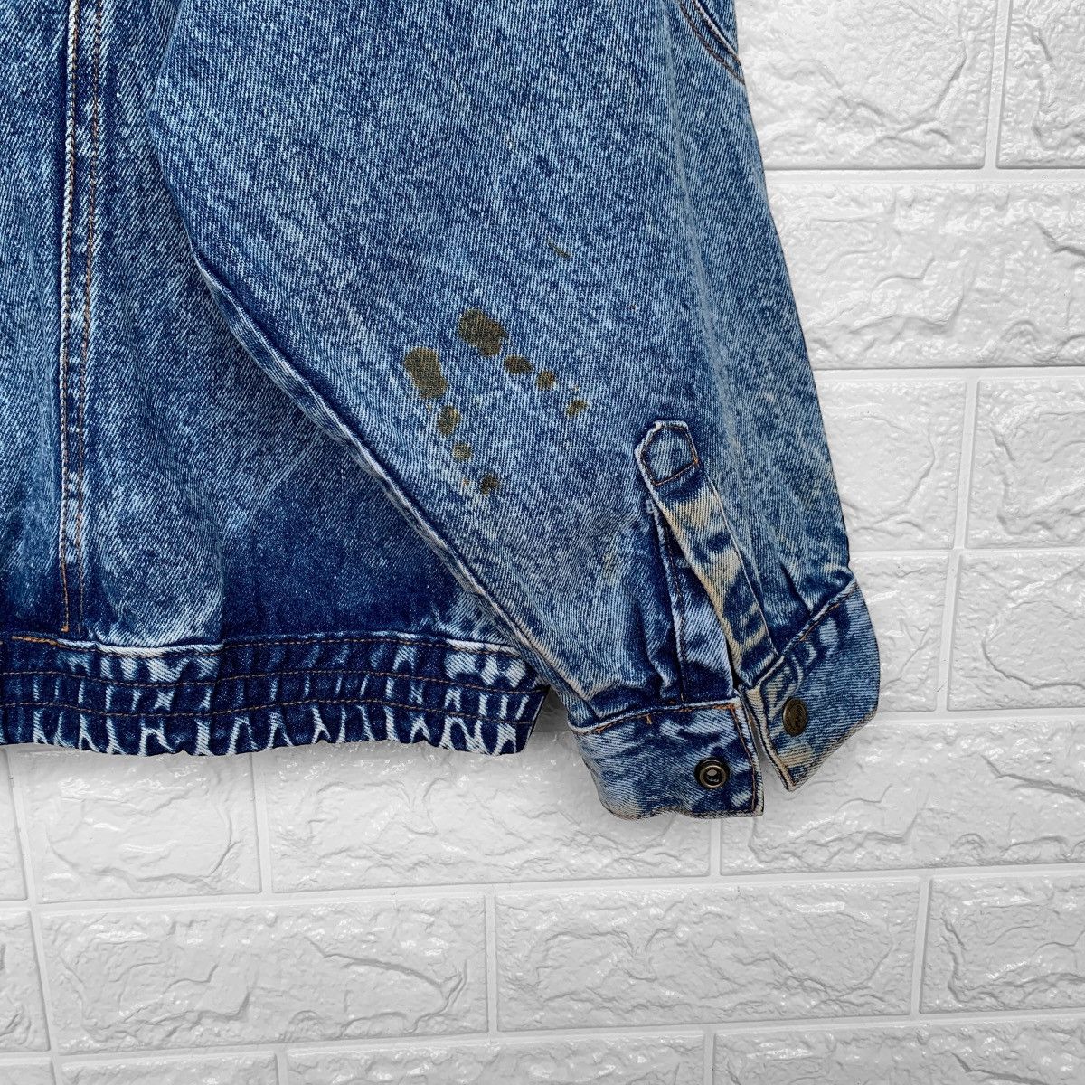 Hunter Vintage Asymmetric Hunter Mountain Acid Wash Denim Jacket Size US S / EU 44-46 / 1 - 9 Thumbnail