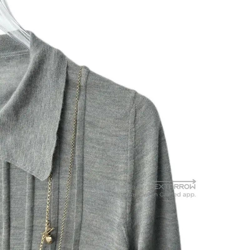 Louis Vuitton Louis Vuitton Gray Cotton Blend Sweater . Size M / US 6-8 / IT 42-44 - 3 Thumbnail