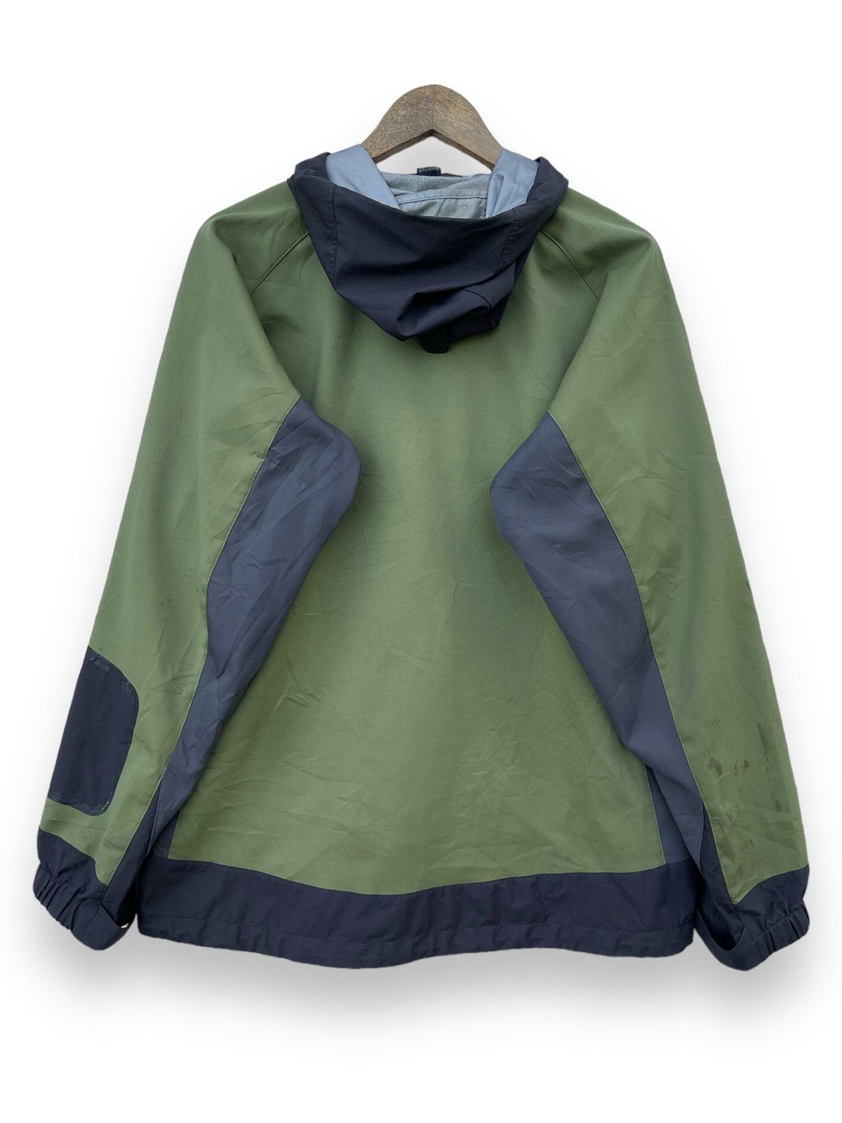Montbell Mont-bell Men's Green/Gray Hooded Full Zip Outdoor Jacket Size US M / EU 48-50 / 2 - 3 Thumbnail