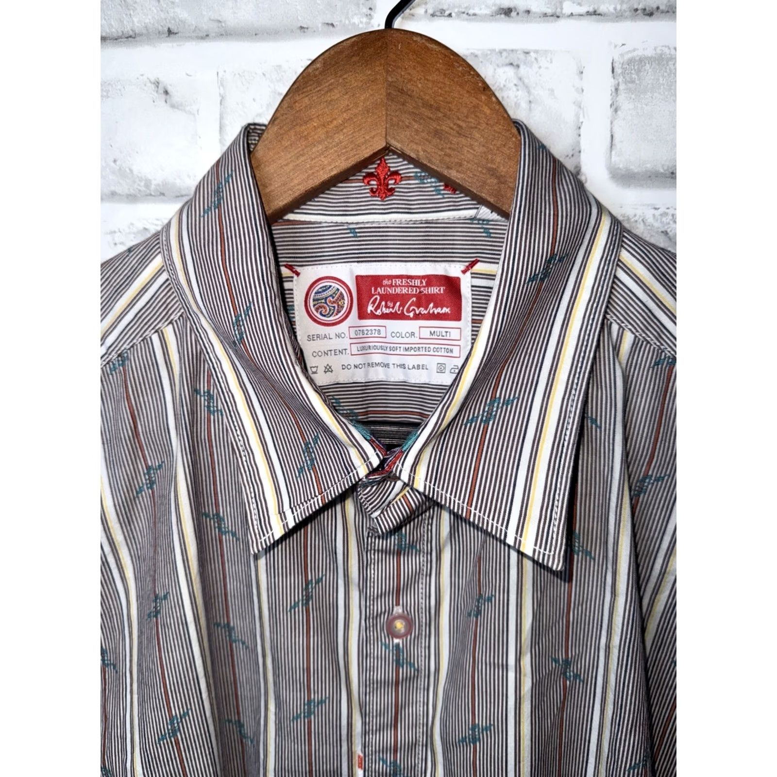 Robert Graham Robert Graham Multi Color White Freshly Laundered Button Up Shirt Men L Size US L / EU 52-54 / 3 - 2 Thumbnail