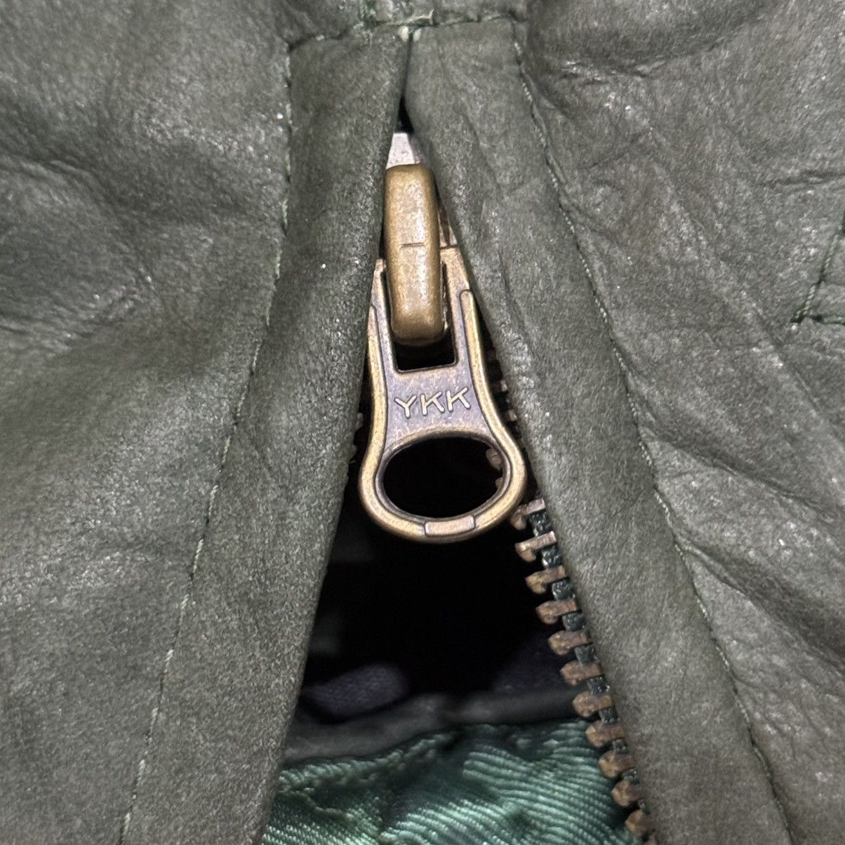 Genuine Leather Vtg Gruno & Chardin Leather Field Jacket Dark Forest Green Size US XL / EU 56 / 4 - 13 Thumbnail