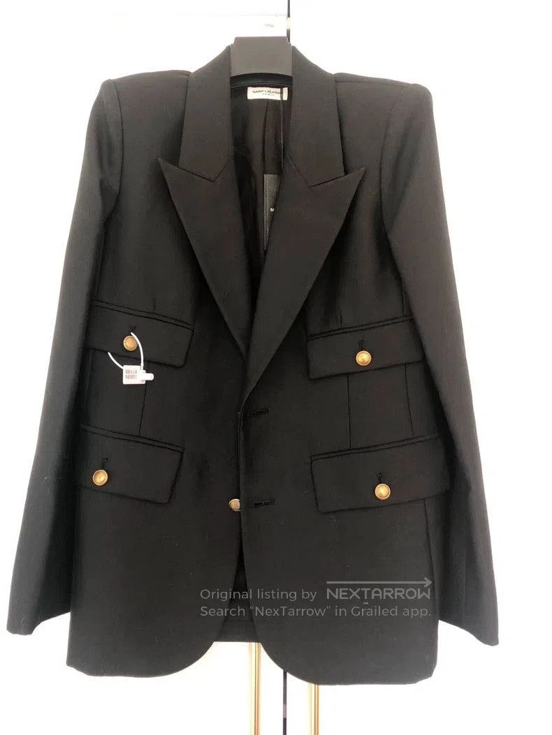 Saint Laurent Paris Saint Laurent Paris Wool suit jacket. Size S / US 4 / IT 40 - 1 Thumbnail