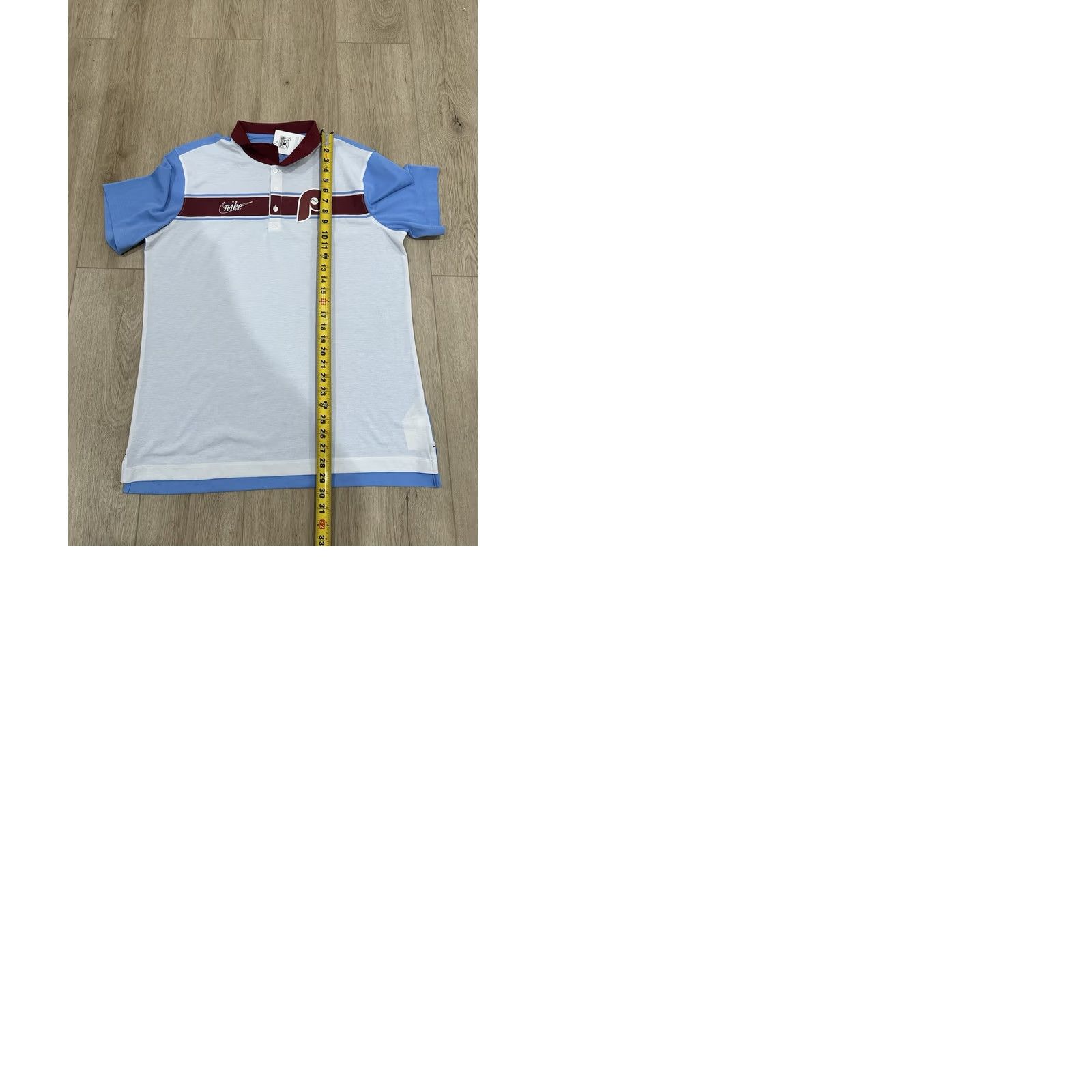 Nike NWT Nike Dri-Fit Polo Philadelphia Phillies Throwback Logo Men's L Blue Shirt Polo Baseball Nike Size US L / EU 52-54 / 3 - 9 Thumbnail