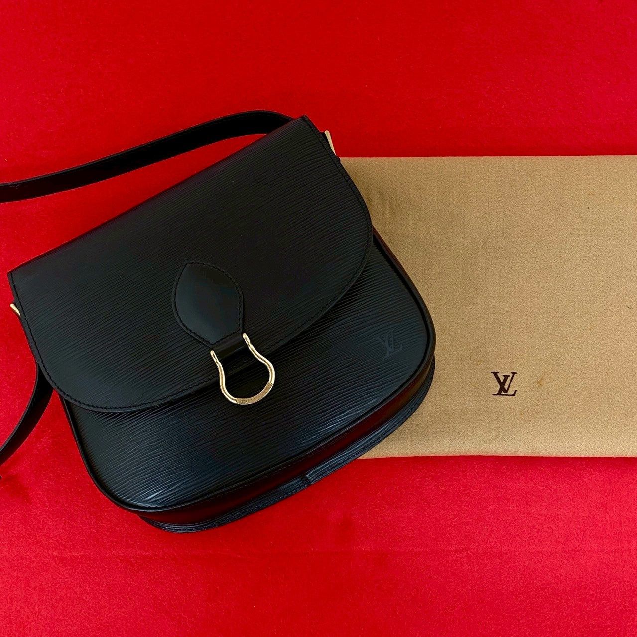 Louis Vuitton Louis Vuitton Shoulder Bag Black Leather Size ONE SIZE - 1 Thumbnail