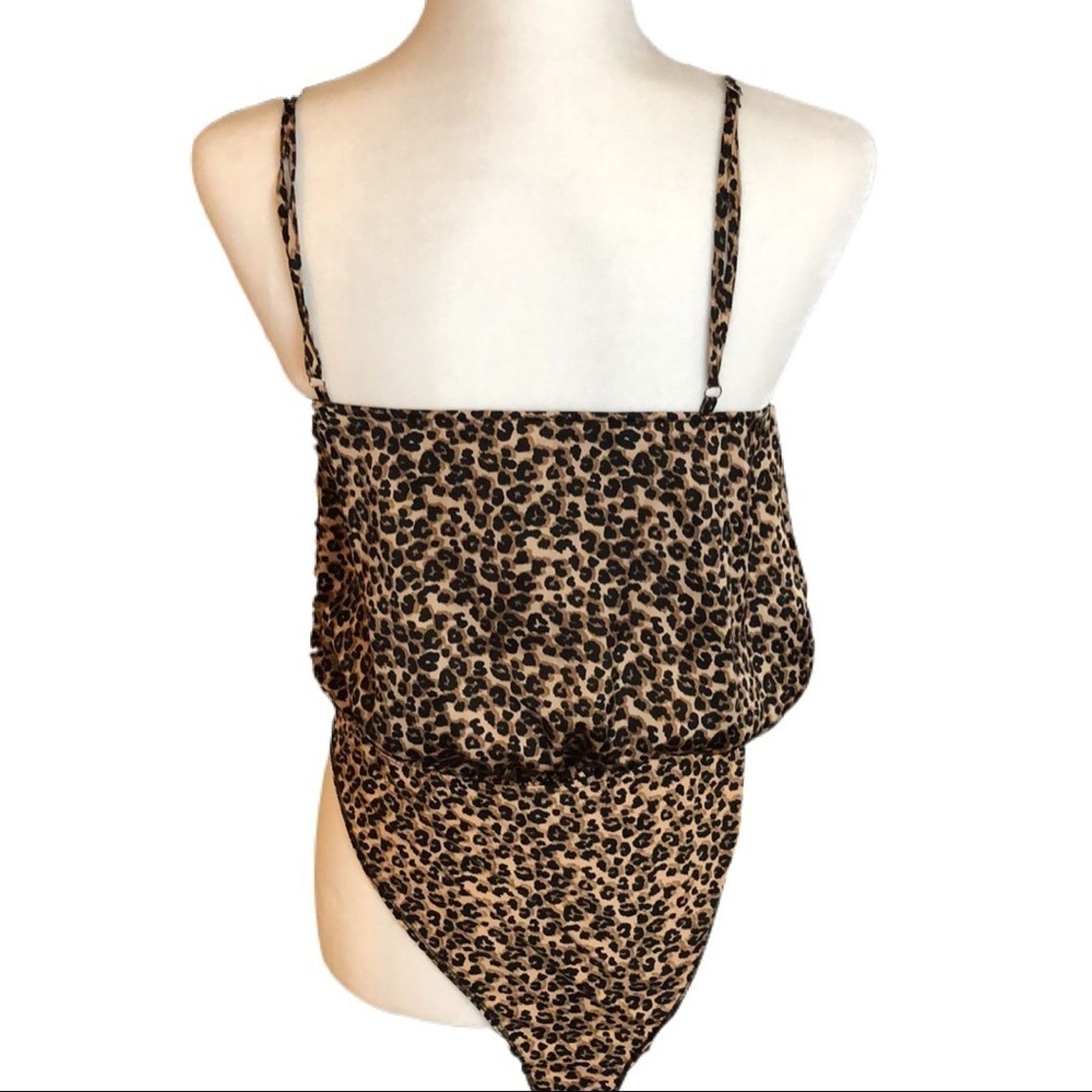 Forever 21 F21 Satin leopard bodysuit S Size S / US 4 / IT 40 - 2 Thumbnail