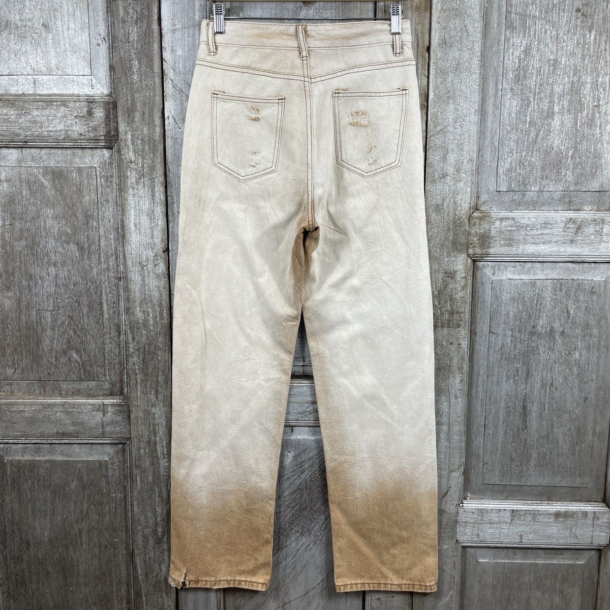 Designer × Japanese Brand × Vintage Vintage japanese Brand Distressed Jeans Nice Design Size 28" / US 6 / IT 42 - 2 Thumbnail