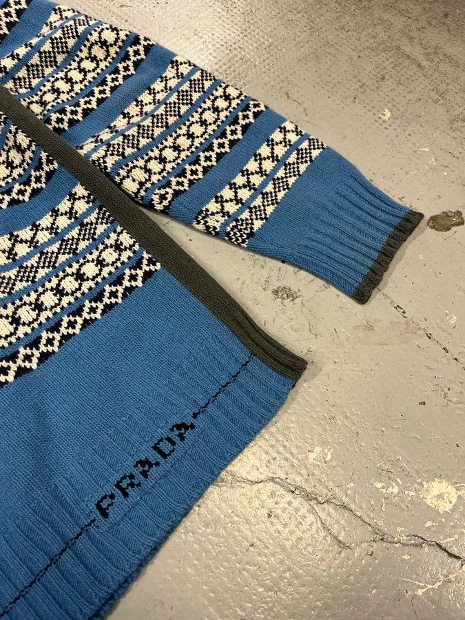 Prada AW2019 Prada Blue Contemporary Wool Sweater Size US M / EU 48-50 / 2 - 8 Thumbnail