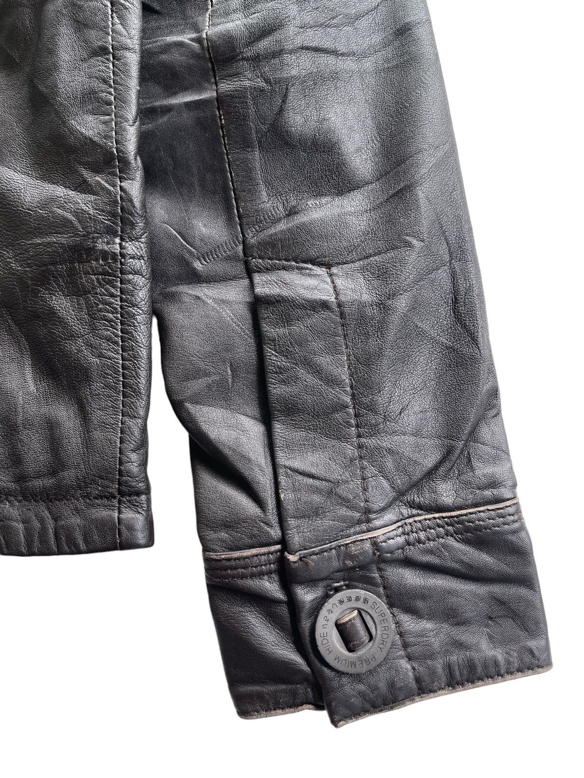 Superdry AW10 Superdry Brad Cuir Leather Jacket Size US S / EU 44-46 / 1 - 13 Thumbnail
