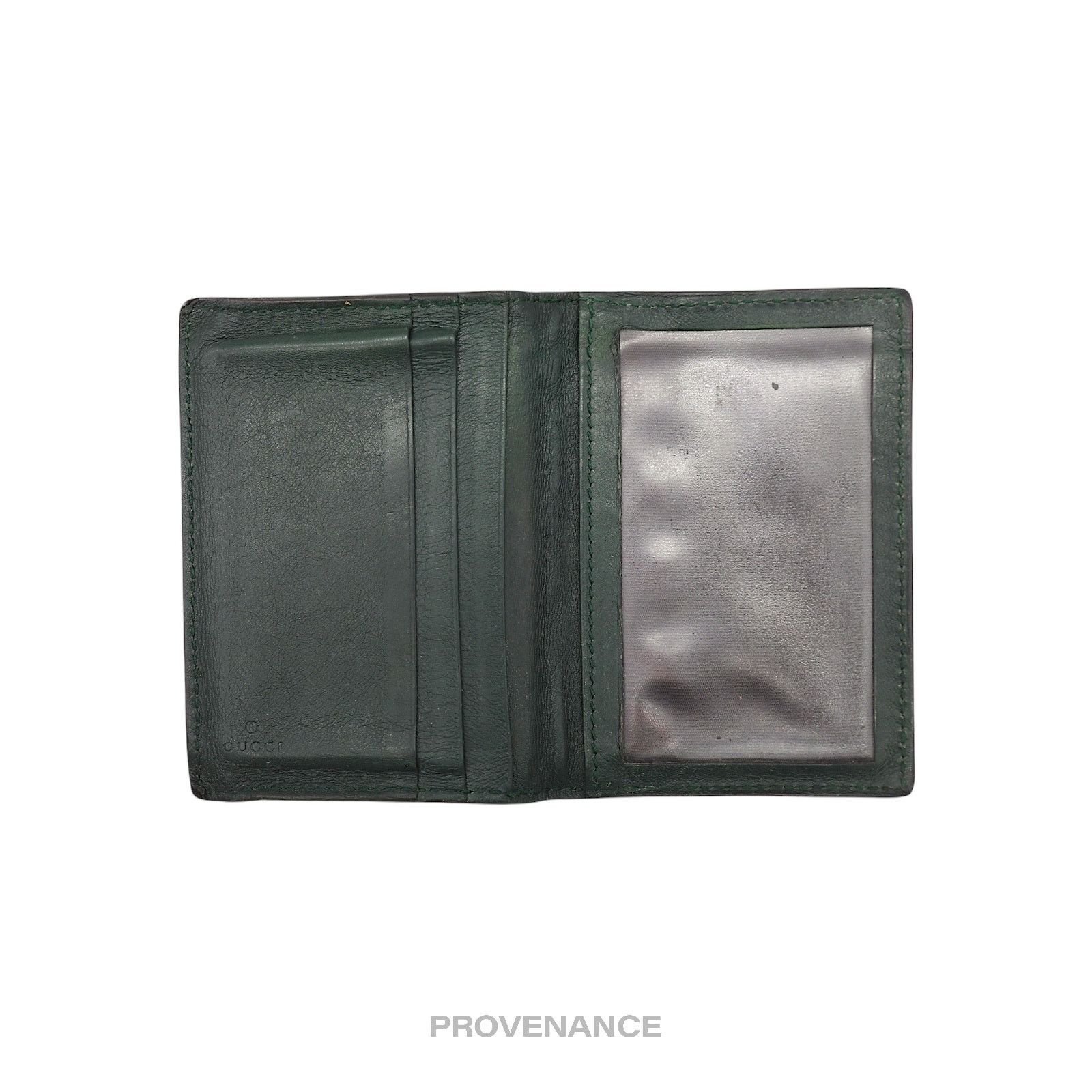 Gucci 🔴 Gucci Pocket Organizer ID Wallet - Green MicroGuccissima Size ONE SIZE - 5 Thumbnail