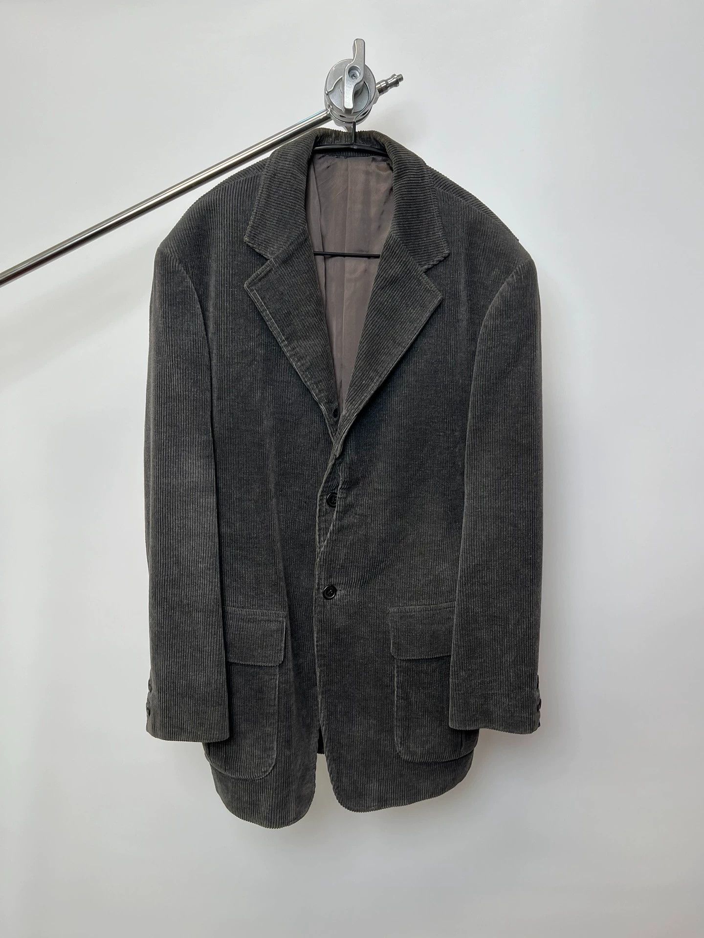 Yohji Yamamoto Yohji Yamamoto YS Man Corduroy Suit Jacket Gray-Green M Size US M / EU 48-50 / 2 - 1 Thumbnail