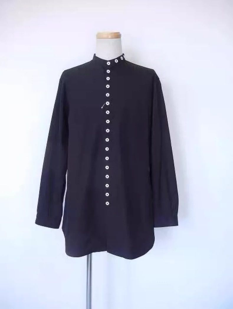 Yohji Yamamoto yohji yamamoto19aw White Button Down Shirt 2503-Nextarrow Size US M / EU 48-50 / 2 - 1 Thumbnail