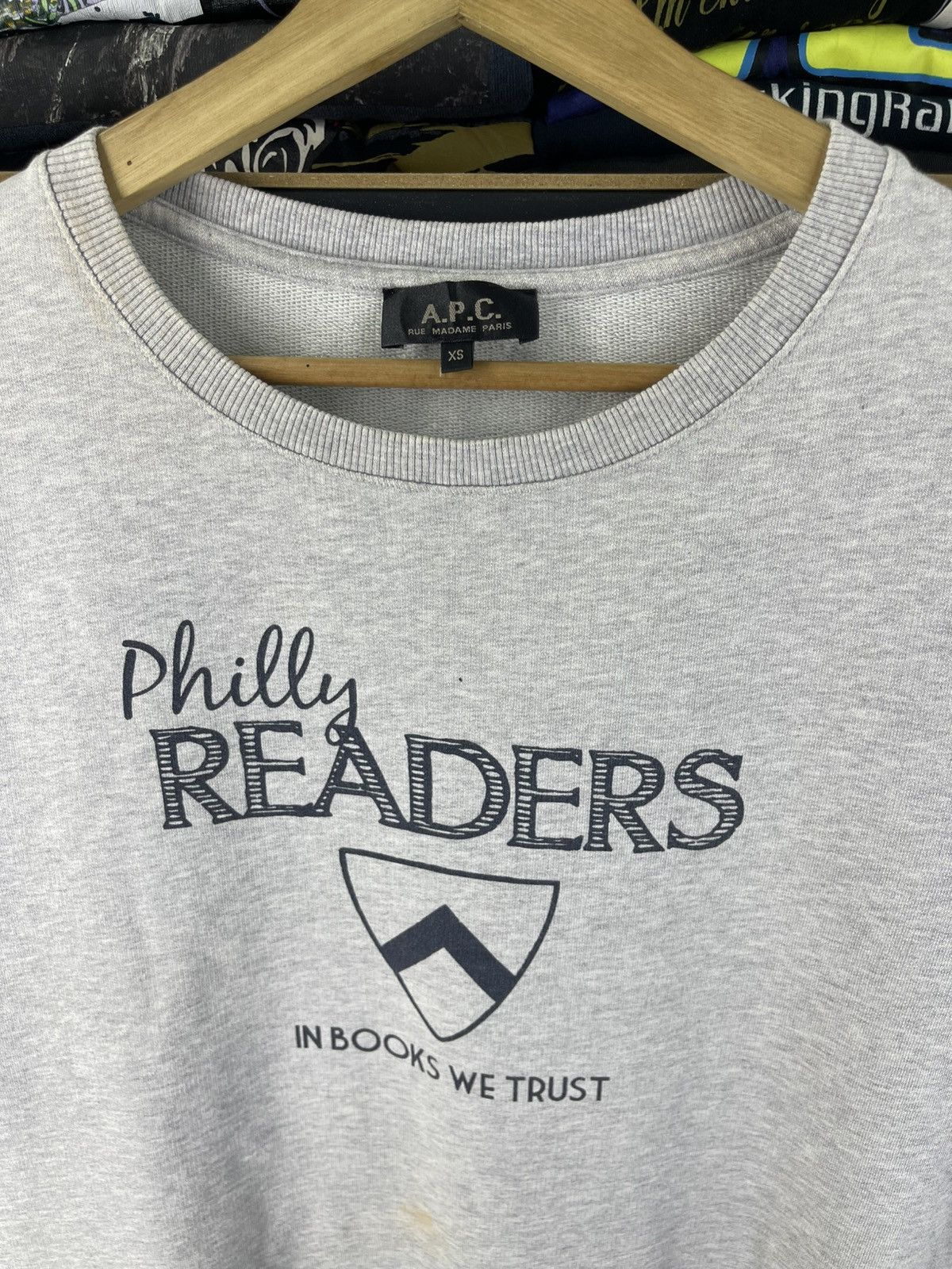 A.P.C. Vintage A.P.C Philly Readers in Books we Trust Sweatshirt Size US XS / EU 42 / 0 - 6 Thumbnail