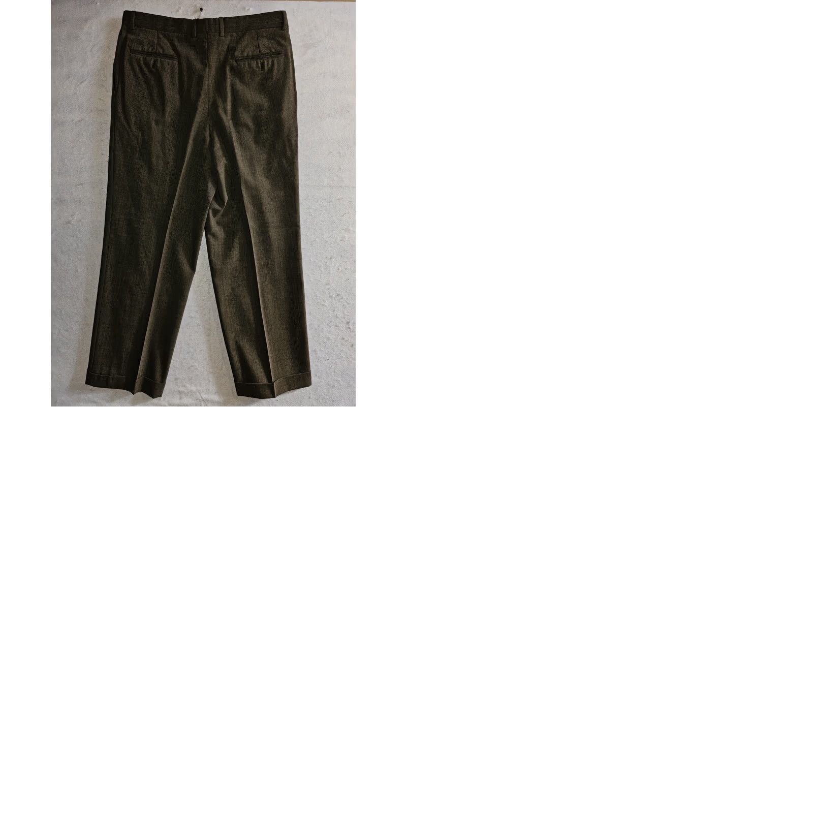 Calvin Klein Calvin Klein Signature 2pc Suit Wool Blend Solid Beige Brown Size 44 Reg 36/30 Mens Suit 2 Piece Regular Classic Size 44R - 10 Thumbnail